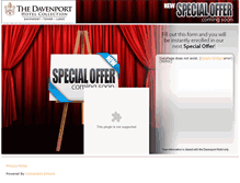 Tablet Screenshot of davenporthotelcollectionoffers.com